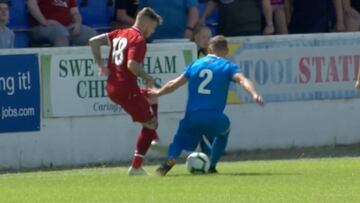 El doble túnel de Moreno en amistoso del Liverpool