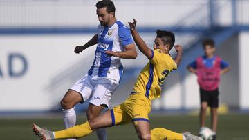 Juan Muñoz, en un partido de pretemporada del Leganés.