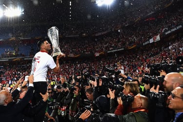 El once hist¨®rico del Sevilla en las finales de la Europa League