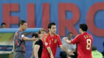 <b>EL FUTURO. </b>Cesc debe ser el relevo natural de Xavi cuando la edad retire al crack de La Roja de la primera escena internacional.