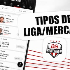 Tipos de ligas existentes en Biwenger en función del mercado