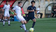 Kubo cuaj&oacute; un buen partido en el amistoso entre la Cultural Leonesa y el Real Madrid Castilla.