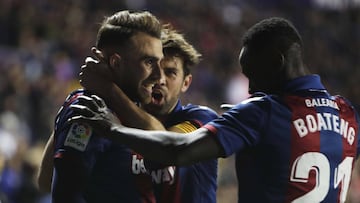 10/01/19 PARTIDO COPA DEL REY OCTAVOS IDA 
 LEVANTE UD - FC BARCELONA 
 SEGUNDO GOL BORJA MAYORAL 2-0  ALEGRIA