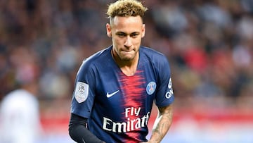 Neymar, en un partido con el PSG.