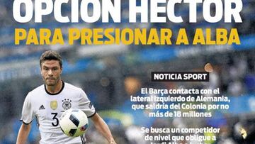 Prensa catalana: Digne y Hector, opciones para lateral