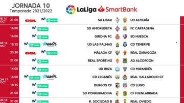 Eibar-Almería abrirá décima jornada el viernes 15 de octubre