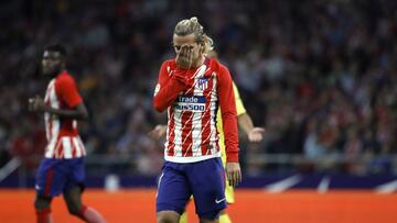 Griezmann en el Atletico-Villarreal. 