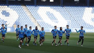 El Deportivo prepar&oacute; a puerta cerrada la final contra la Cultural Leonesa