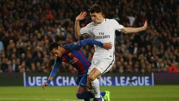 Meunier bromea en Twitter con la llegada de Neymar al PSG