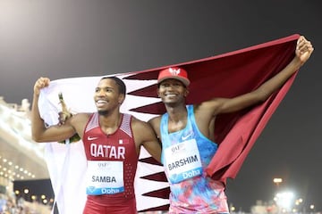 Samba y Barshim, dos iconos del atletismo en Qatar.