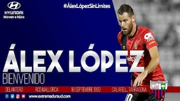 El Extremadura hace oficial el fichaje de Alex López