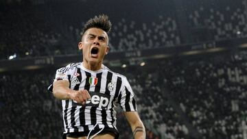 Paulo Dybala, during a Serie A match for Juventus.