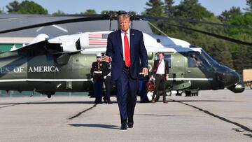 Durante la conferencia de prensa diaria sobre coronavirus de Donald Trump, el presidente de USA aseguró que era un gran día para George Floyd.