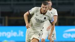 Dzeko, en el partido ante el Torino.