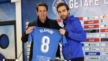 07/02/18 PRESENTACION NUEVO JUGADOR GETAFE MATHIEU FLAMINI
 RAMON PLANES 