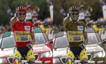 Como habrás podido observar, los cambios son prácticamente imperceptibles en muchas imágenes, excepto si aparecen algunos de los colores en los que aparece el déficit, como esta imagen de Contador con el maillot rojo de líder de la Vuelta a España.