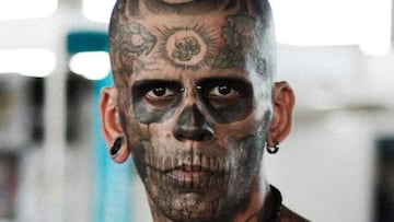 El hombre más tatuado del mundo comparte su nuevo rostro tras quitárselos todos: “Me sentía como un animal de circo”