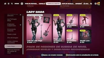 fortnite lady gaga como conseguir sus skins