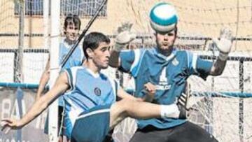 <b>PREPARADO. </b>Luis García será el portero titular azulón en la final de Copa ante el Sevilla.