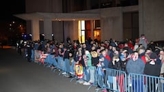 Atlético de Madrid: Recibimiento a su llegada al hotel