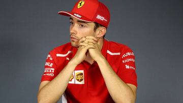 Leclerc no sabía que Vettel había sido sancionado.