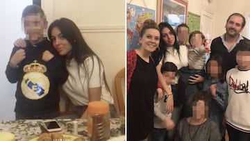 Georgina Rodr&iacute;guez con los ni&ntilde;os de Nuevo Futuro: &quot;ten&iacute;a un nudo en la garganta&quot;. Foto: Instagram