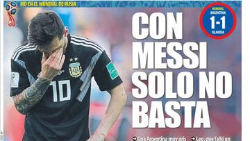 Protección a Leo Messi en la prensa de Barcelona
