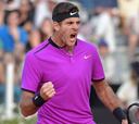 Del Potro derrotó a Nishikori y pasó a cuartos de final