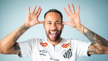 01/02/25 NEYMAR JUGADOR DEL SANTOS FC POSADO