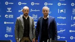 26/01/23  MALAGA CF PRESENTACION DE SERGIO PELLICER EN LA FOTO CON GASPAR 