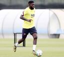 El calvario de Umtiti: recae de su lesión en la rodilla izquierda y dice casi adiós a la temporada
