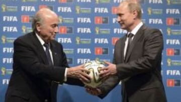 Blatter y Putin.