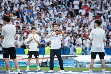 Un momento del homenaje final. 