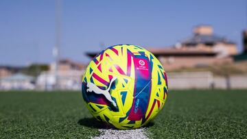 Imagen del Puma ORBITA Yellow Ball, el balón con el que se jugará los próximos meses en la Liga Santander y la Liga Smartbank.