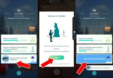 Al girar un Fotodisco de una Pok&eacute;parada o Gimnasio con Mapeo RA, podemos obtener una Tarea de Campo que consiste en escanearla