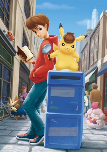 Ilustración - Great Detective Pikachu: Birth of a New Combination (3DS)