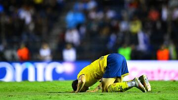Alvaro Fidalgo of America during the 6th round match between Cruz Azul and America as part of the Liga BBVA MX, Torneo Apertura 2024 at Ciudad de los Deportes Stadium on August 31, 2024 in Mexico City, Mexico.