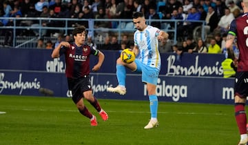 Ramn, durante el Mlaga CF - Levante UD.