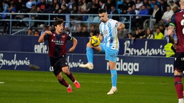 Ramón, durante el Málaga CF - Levante UD.