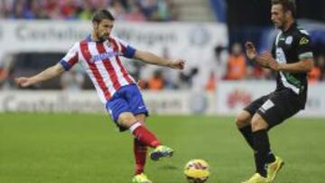 Xisco, ante el Atl¨¦tico.