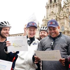 Ronaldo concluye su peregrinaje a Santiago de Compostela