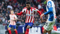 Thomas Lemar contra el Espanyol. 