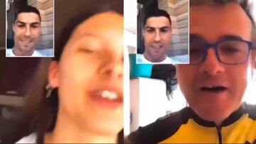 Hace creer a su padre que esta en Face Time con Cristiano y se hace viral