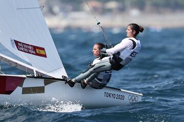 Silvia Mas y Patricia Cantero cierran la jornada del 470 con la séptima posición en la general. Quedan seis regatas más la Medal Race.