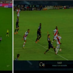 El cuarto gol del Sevilla y el primero del Rayo, primeras decisiones que cambia el VAR