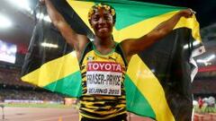 Shelly Ann Fraser-Pryce, tres veces campeona en 100 metros