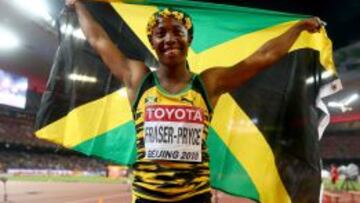 Shelly Ann Fraser-Pryce, tres veces campeona en 100 metros