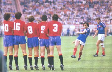 España alcanzó la final de la Eurocopa de Francia 1984 donde fue derrotada por los anfitriones (2-0), pero dejando en la cuneta a selecciones como Alemania, Portugal y Dinamarca. Un error de Arconada (se le escurrió el balón por debajo de su cuerpo tras e