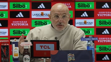 Luis de la Fuente, seleccionador española, en conferencia de prensa.
