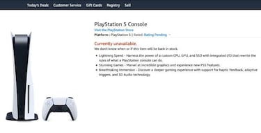 Sony PS5 console: price and how to pre-order in USA in GameStop, Walmart, Amazon...